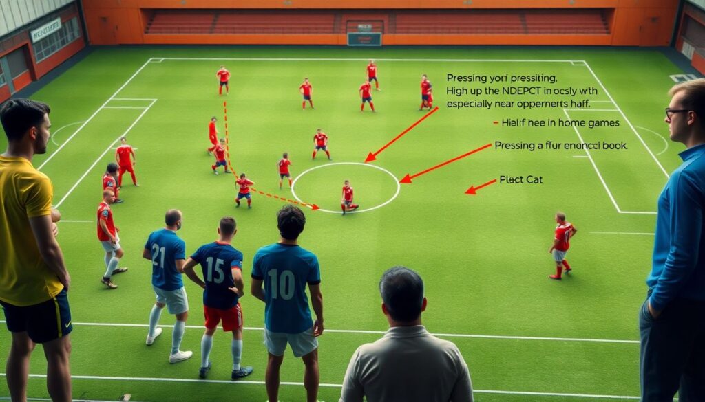 Как строится тактика высокого прессинга в современном футболе - иллюстрация