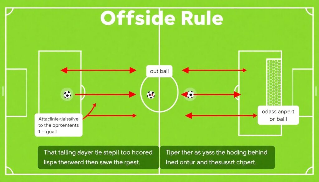 История офсайдов и ими же влияющих правил - иллюстрация