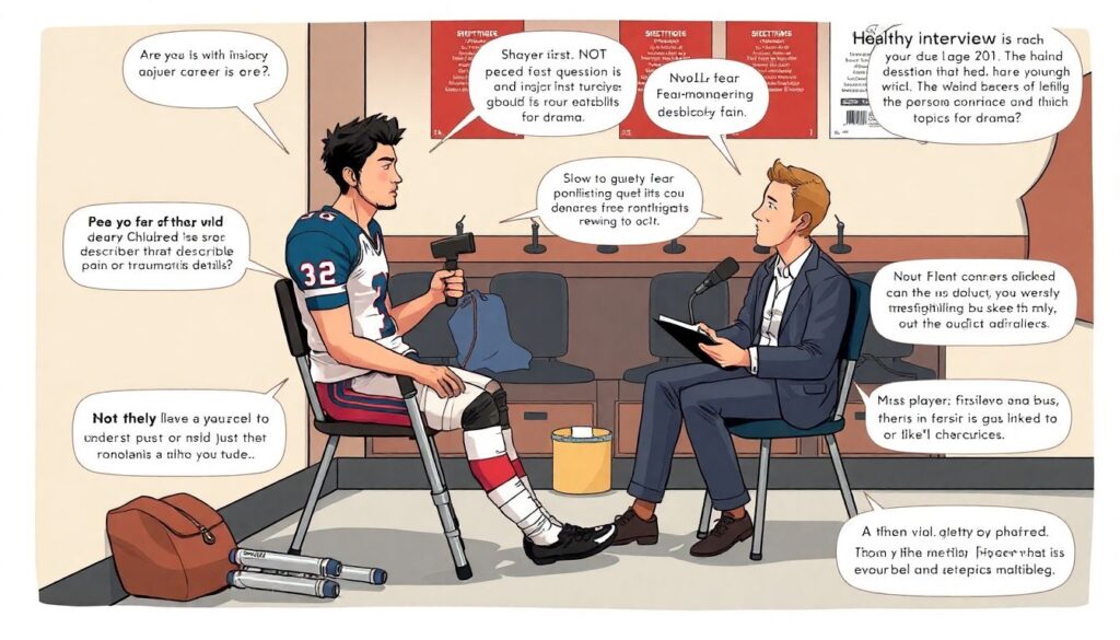 Как журналистика отражает травмы и восстановление игроков - иллюстрация