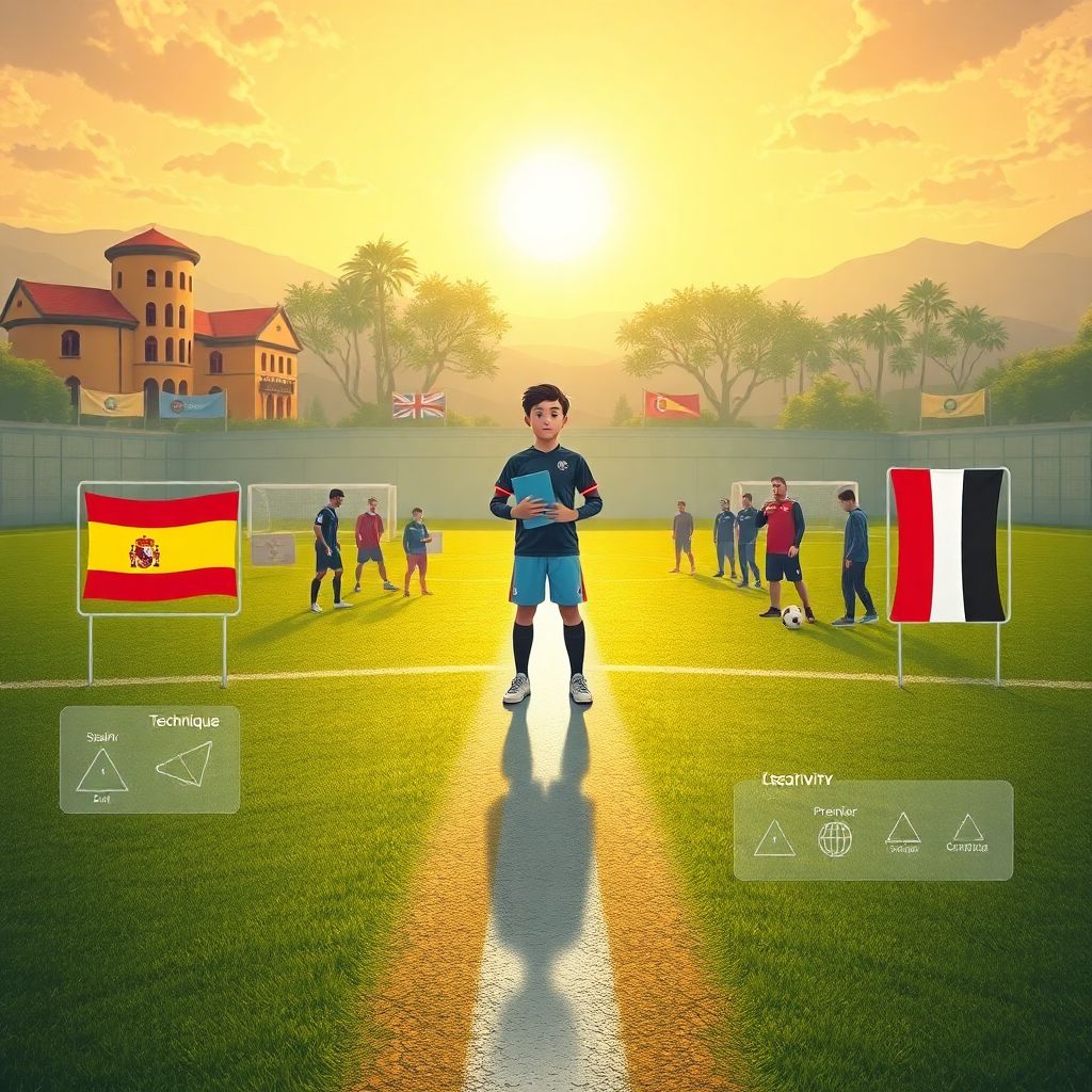 Сравнительный анализ школ футбольной подготовки по странам мира