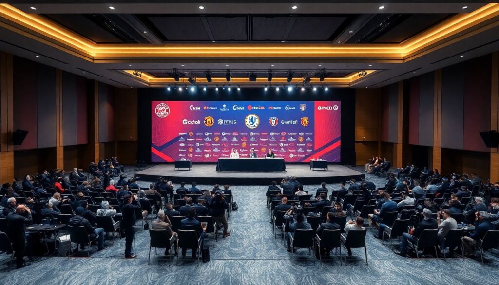 Как организуются крупные пресс-конференции в футболе - иллюстрация
