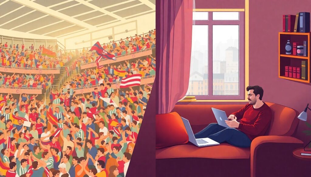 Культура боления и фанаты: от стадиона к онлайн-платформам - иллюстрация